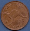 монета Австралия, 1 пенни, 1951 (m)