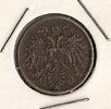 монета Австрия, 2 геллера, 1894